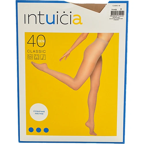 Колготи Інтуїція класик 40ден 3 бежеві