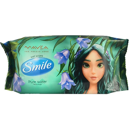 Серветки вологі Smile 60шт mavka