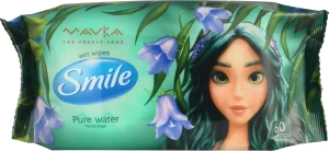 Серветки вологі Smile 60шт mavka