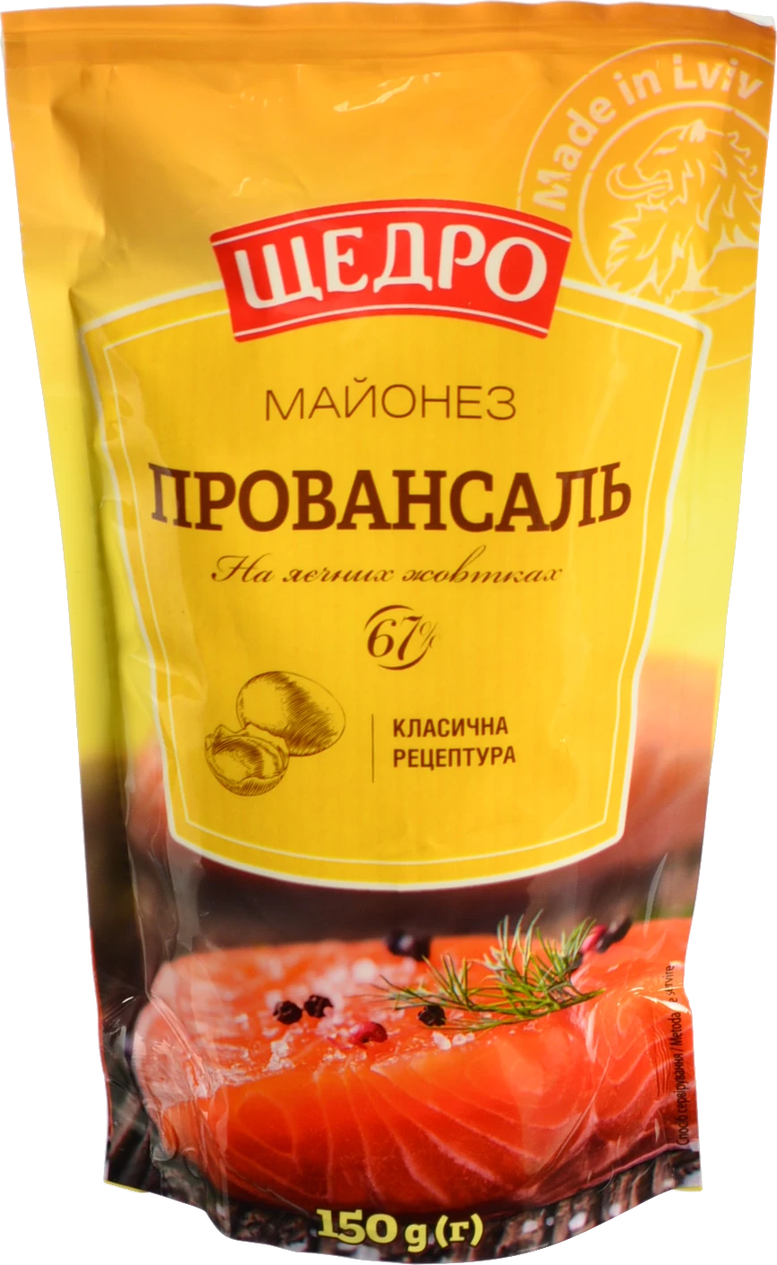 Майонез 67% Провансаль Щедро д/п 150г