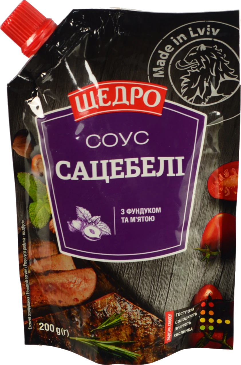Соус з фундуком та м'ятою Сацебелі Щедро д/п 200г