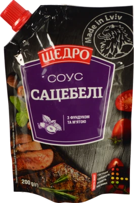 Соус з фундуком та м'ятою Сацебелі Щедро д/п 200г