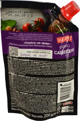 Соус з фундуком та м'ятою Сацебелі Щедро д/п 200г