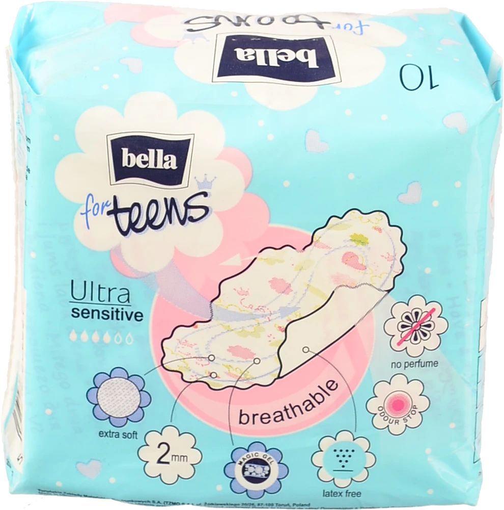 Прокладки гігієничні Bella for Teens Ultra Sensitive extra soft. (10 шт)