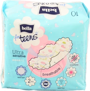 Прокладки гігієничні Bella for Teens Ultra Sensitive extra soft. (10 шт)