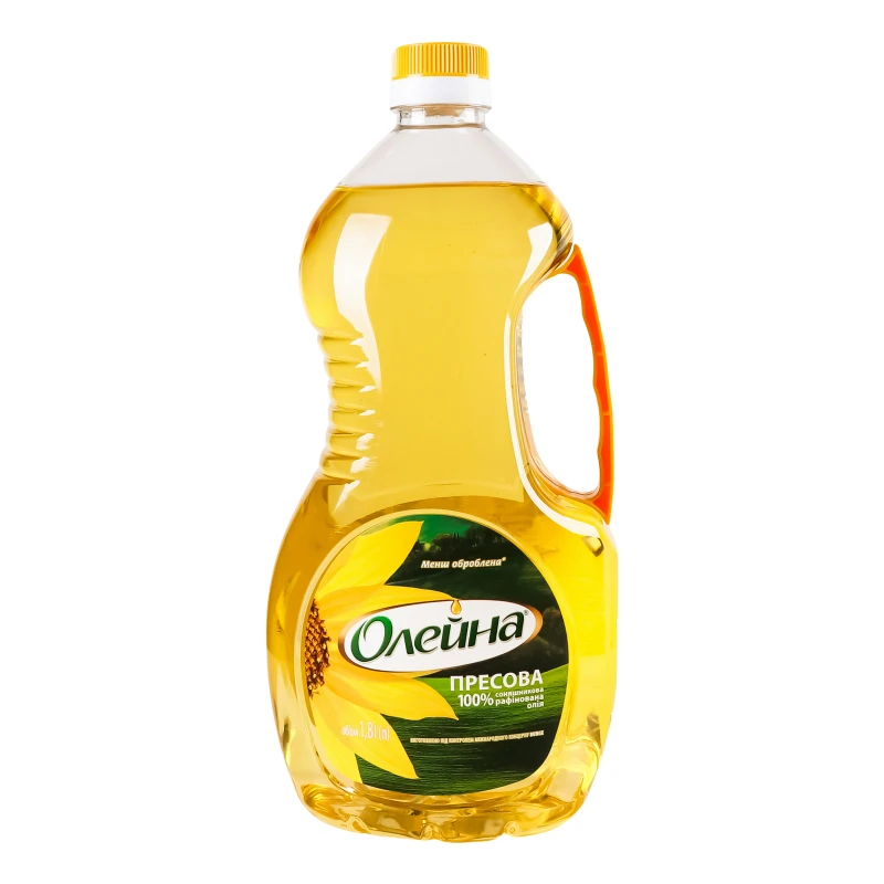 Олія соняшникова рафінована Пресова Олейна 1.8л