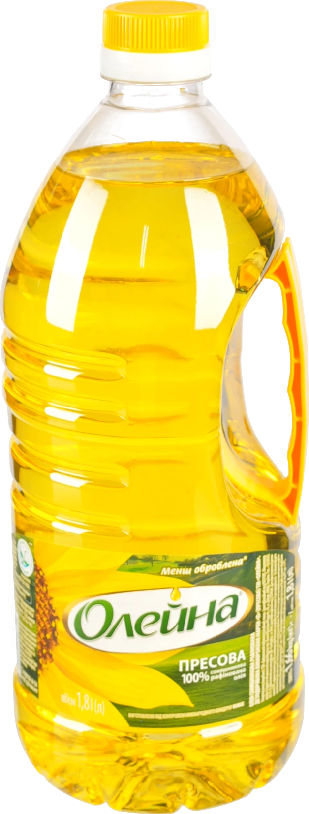 Олія соняшникова рафінована Пресова Олейна 1.8л