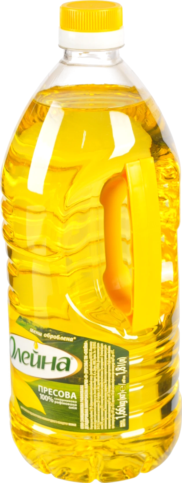 Олія соняшникова рафінована Пресова Олейна 1.8л