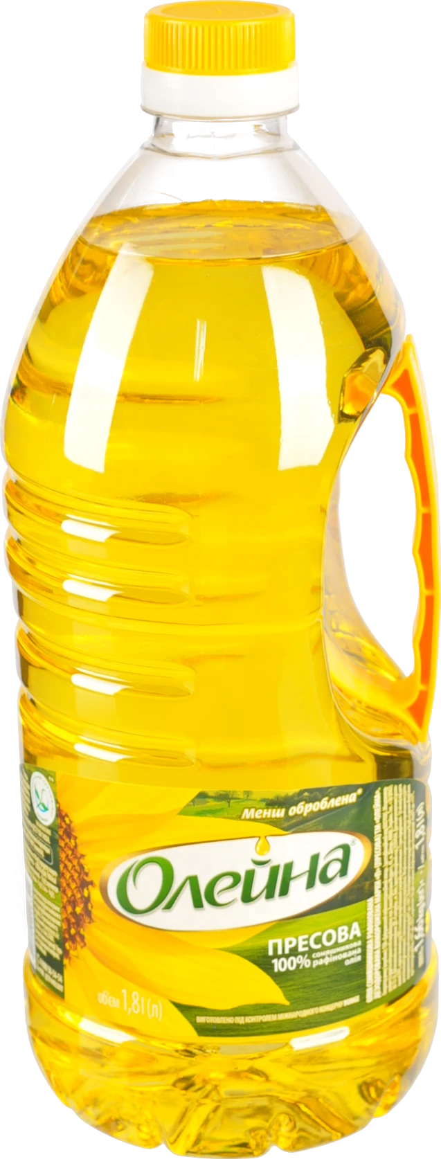 Олія соняшникова рафінована Пресова Олейна 1.8л