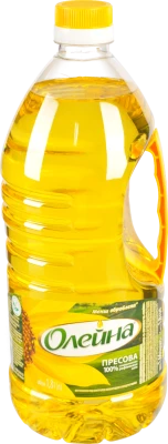Олія соняшникова рафінована Пресова Олейна 1.8л
