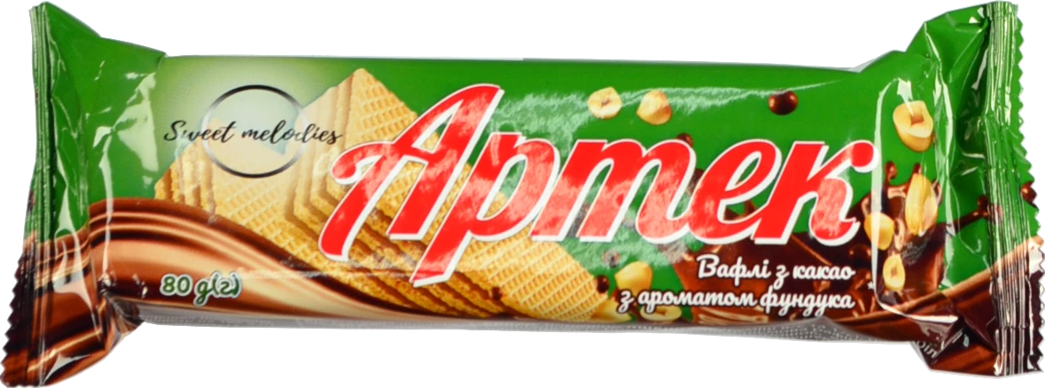 Вафлі Sweet melodies 80г артек фундук