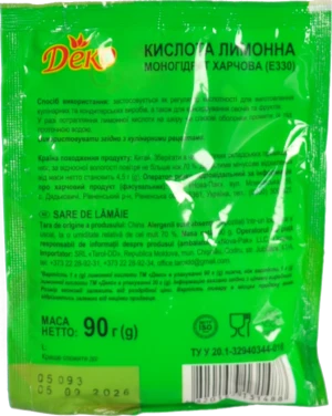 Лимонна кислота Деко 90г