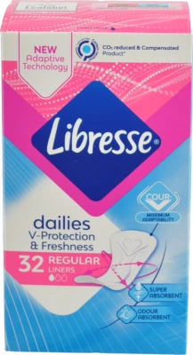 Прокладки щоденні Libresse Daily Fresh Normal Plus 32шт