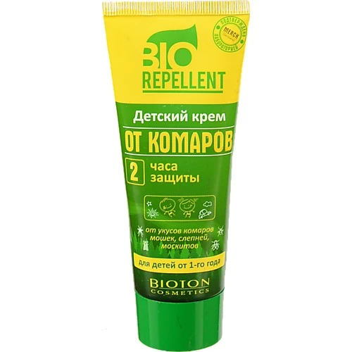 Крем для дітей від 1року від комарів 2 години захисту Biorepellent 75мл
