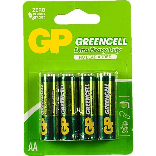 Батарейки AA R6P №GP15G-UE4 Greencell GP 4шт