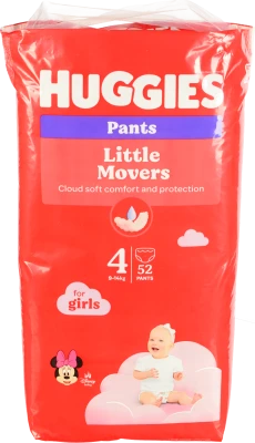 Трусики-підгузки Huggies Pants 4 для дівчаток, 52 штуки
