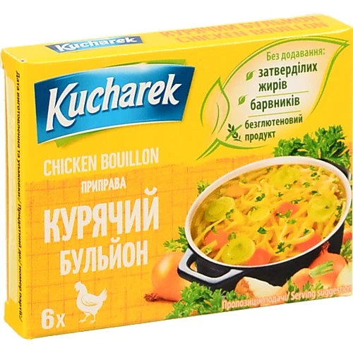 Бульйон Kucharek 6x10г курячий