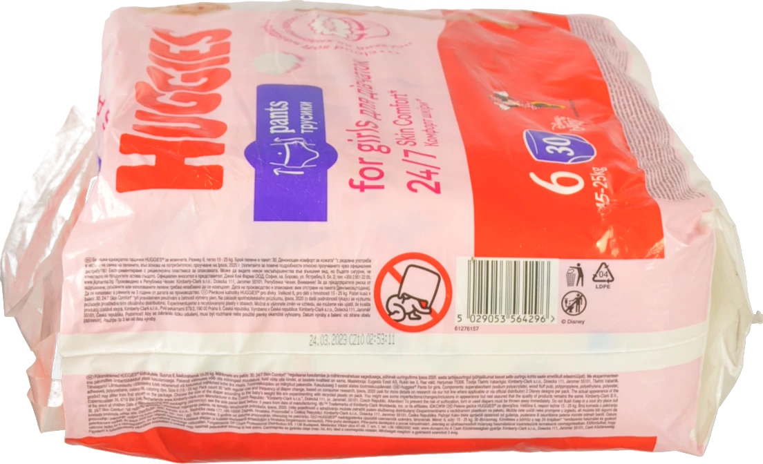 Трусики-підгузники Huggies 6 розмір 30шт Дівчатка