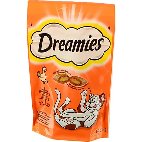 Ласощі для котів Dreamies з куркою 60г