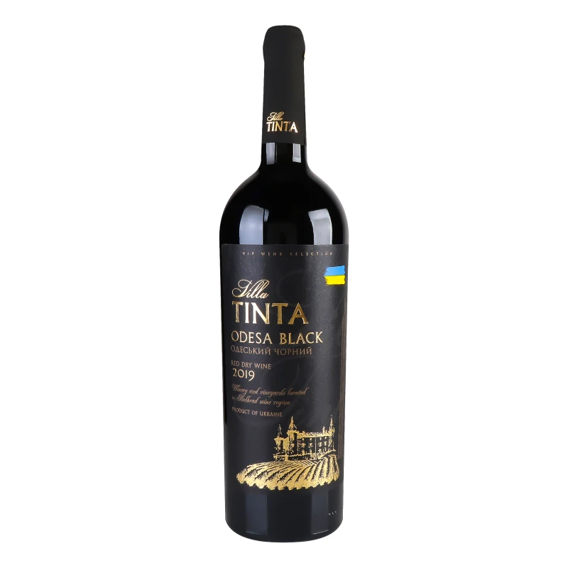 Вино Villa Tinta 0.75л Одеський чорний червоне сухе