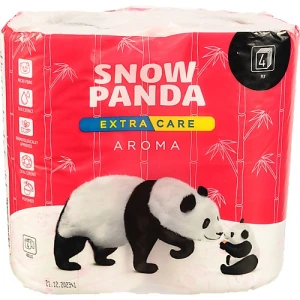 Папір туалетний 4-х шаровий Aroma Extra Care Snow Panda 4шт