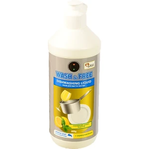 Засіб для миття посуду Wash&Free 500г Лимон та М'ята