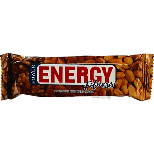 Батончик-мюслі горіховий Power Energy Fitness, 30 г