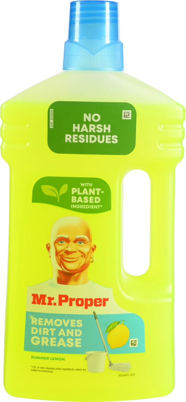 Засіб мийний рідкий для прибирання підлоги та стін Summer Lemon Mr.Proper 1л