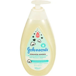 Шампунь-пінка для миття і купання дитячий Ніжність бавовни Johnson's 500мл