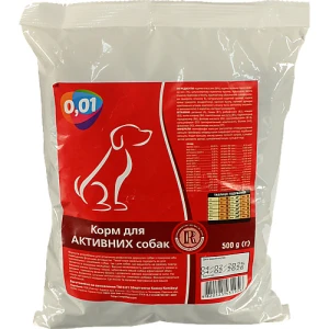 Корм для собак 0.01 500г для активних собак