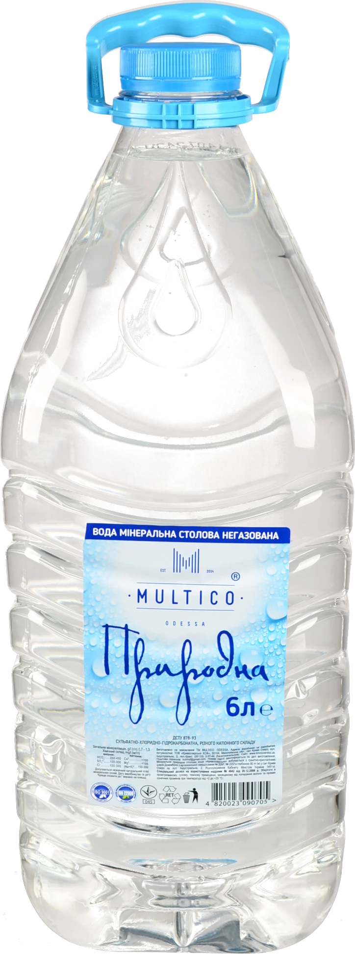 Вода Multico 6л негазована