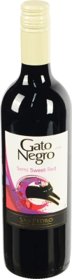 Вино Gato Negro Напівсолодке Червоне 0.75л