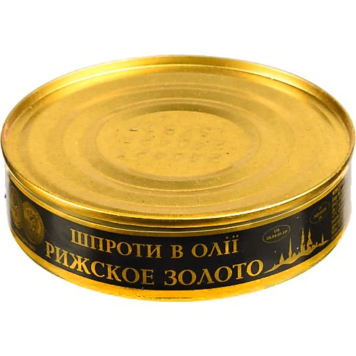 Шпроти в олії Ризьке золото з/б 160г