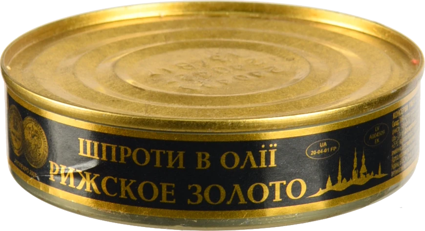 Шпроти в олії Ризьке золото з/б 160г