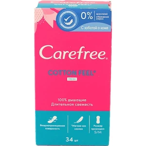 Прокладки Carefree котон 34 шт