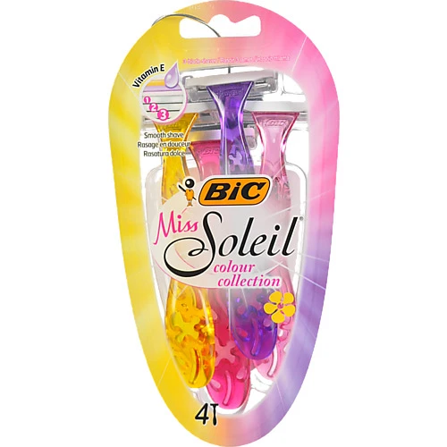 Бритва з 3 лезами Miss Soleil BIC 4шт