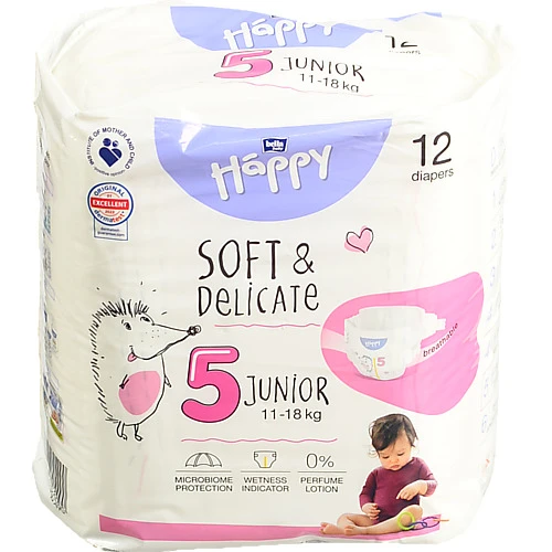 Підгузники Bella Baby Happy Soft & Delicate Junior 11-18кг 12шт