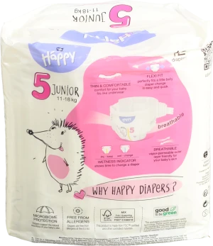Підгузники Bella Baby Happy Soft & Delicate Junior 11-18кг 12шт