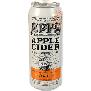 Сидр Apps 500мл 5.5% солодкий газований Класік з/б