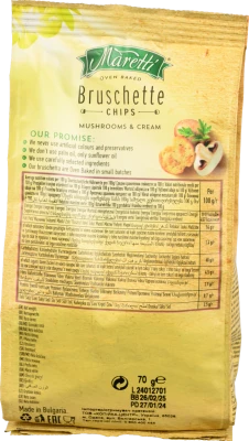 Брускетти Maretti з грибами та сметаною 70г
