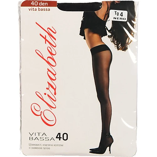 Колготи Elizabeth with hipster waist черн 40