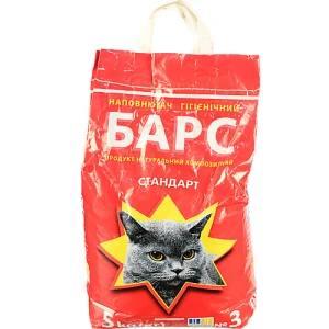 Наповнювач гігієнічний для тварин Стандарт Барс 5кг