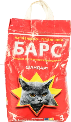 Наповнювач гігієнічний для тварин Стандарт Барс 5кг