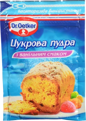 Пудра цукрова з ванільним смаком Dr.Oetker м/у 80г