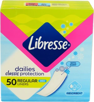 Прокладки Лібресс Dailies Classic Protection Deo 50шт