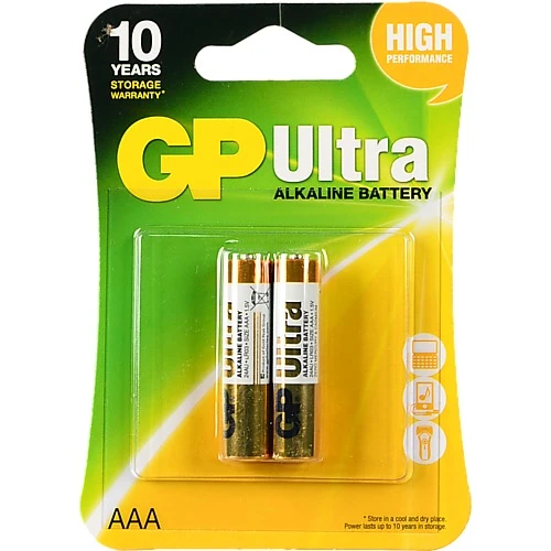 Батарейки AAА LR03 №GP24АUETA21-2GSB2 Ultra Alkaline GP 2шт