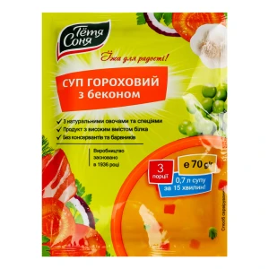 Суп гороховий з беконом Тітка Соня 70г
