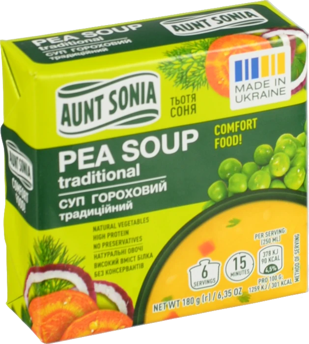Суп гороховий Традиційний Тьотя Соня 180г