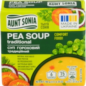 Суп гороховий Традиційний Тьотя Соня 180г