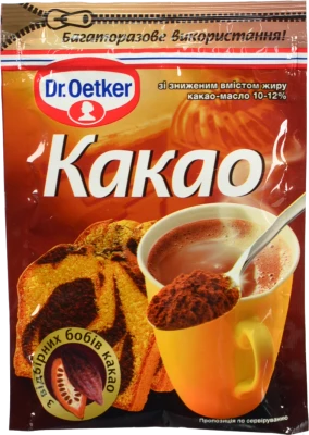 Какао зі зниженим вмістом жиру Dr.Oetker м/у 50г